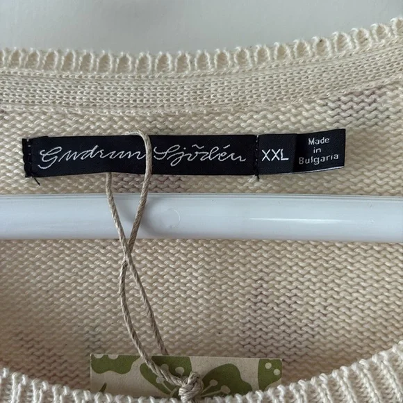 Gudrun Sjoden Floral Cotton Pullover Sweater XXL - Picture 5 of 10